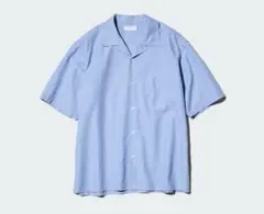 UNIQLO コットンリネンシャツ ブルー XLサイズのサムネイル