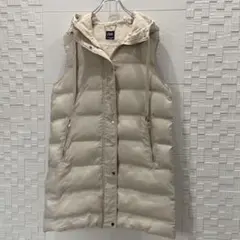 美品★ZARA☆中綿キルティング ロングベスト アイボリー Sサイズ