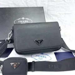 PRADA ブラック ショルダーバッグ 箱付き✨