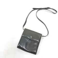 ◆ショルダーバッグ レザー 三日月ロゴ ゴールド金具 ポシェット