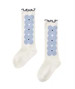 ベビー靴下 9-14cm　花柄　メロー