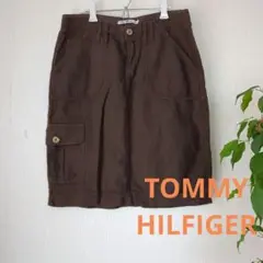 TOMMY HILFIGER ブラウンミニスカート