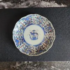 -02:x5　七寸　大皿　芙蓉手　色絵　レトロ