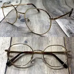 ヘキサゴンフレーム【ゴールドクリア】サングラス ウェリントン 眼鏡 ボストン