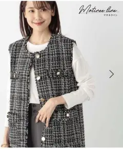 【新品未使用・美品】グローバルワーク ツイードジレ ベスト セレモニー