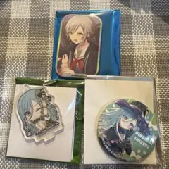 プロセカ　日野森雫　志歩　缶バッジ　アクリルキーホルダー