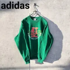 アディダス　adidas　刺繍ロゴ　スウェットトレーナー　80s 一点物希少古着