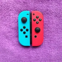 ジョイコンJoy-Con 純正 ネオンブルー ネオンレッド 左右セットs6M-0