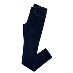 UNIQLO スキニーデニム W23 レディース 濃紺 ストレッチ 美品