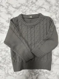 グレー ニット 90 子供　男の子　女の子　冬