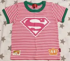 SUPERBABY スーパーマン ボーダー Tシャツ 90cm BABYDOLLのサムネイル