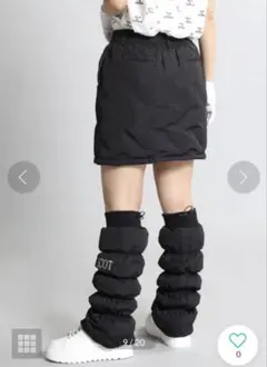 【新品未使用】SCOTCLUB エンボスダウンスカート ブラック ゴルフウェア