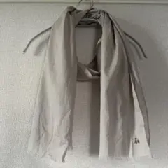 鹿の家族刺繍入り ライトベージュストールのサムネイル