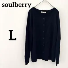 soulberry カーディガン 【L】 ブラック レディース トップス