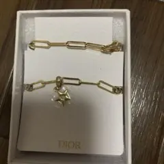 Dior クリスチャンディオール　ゴールド チェーンブレスレット 星型チャーム