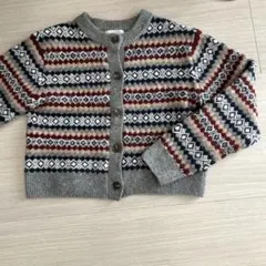 ZARA 幾何学模様 カーディガン 11-12歳