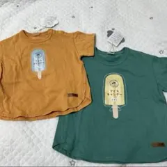 アイスキャンディーTシャツ 2枚セット 100cm、80cm おそろい【新品】のサムネイル