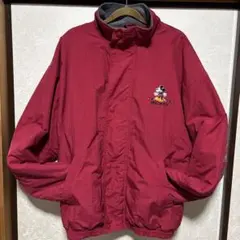ミッキーマウス赤ナイロンジャケット M 90s