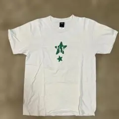 HUF グリーン星プリント Tシャツ L
