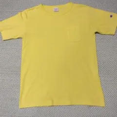 Champion T1011 ポケットTシャツ イエロー M USA製