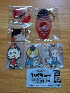 ハイキュー!!　アクリルキーホルダー　ラバーキーホルダー　6点セット
