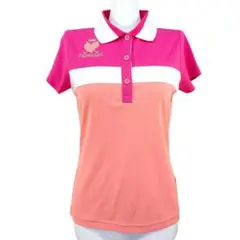 VIVA HEART 半袖ポロシャツ レディース ゴルフウェア ピンク系 40