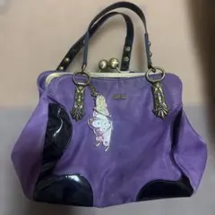 アナスイ ハンドバッグ バタフライ チャーム レザー 紫 - メルカリ