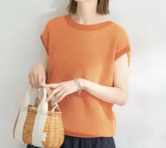 URBAN RESEARCH ROSSO オレンジ ノースリーブセーター