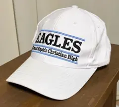 The Game製　90sヴィンテージ　EAGLES キャップ白　緑ツバ裏　希少
