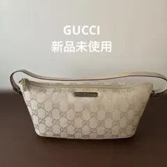 【新品未使用品】GUCCI GGモノグラム アクセサリーポーチベージュ