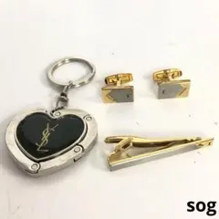 YSL イヴサンローラン ネクタイピン カフス キーホルダー まとめ売り