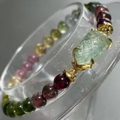 宝石質 極上 トルマリンブレスレット - メルカリ