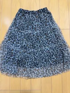 レオパード ロングスカート 110cm