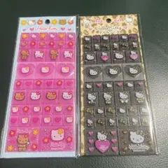 本日終了　ハローキティ タイルシール　 日焼け　ヒョウ柄