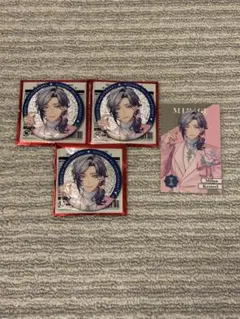 にじさんじ 8周年 ミランケストレル グリッター缶バッジ、メタルカード