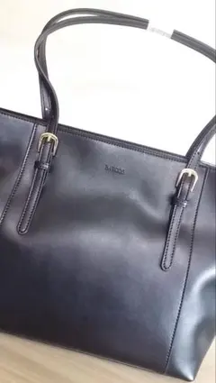 BARCOS ブラック トートバッグ　バルコス    牛革 2way 黒