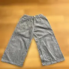 キッズ コーデュロイ ワイドパンツ ８分丈 130㎝