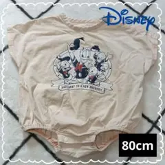 DISNEY ディズニー ドナルド 半袖 ロンパース ボディオール 80cm