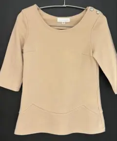 JILL STUART ベージュ 五分袖 トップス S