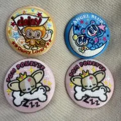 ナルミヤキャラクターズ 刺繍缶バッジビスケット