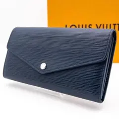 【極美品】ルイヴィトン　新型ポルトフォイユサラ　エピ　アンディゴブルー　長財布