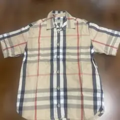 BURBERRY チェック柄 半袖シャツ 6Y/128cm