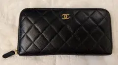 CHANEL シャネル　ラウンドファスナー　長財布　キャビアスキンのサムネイル