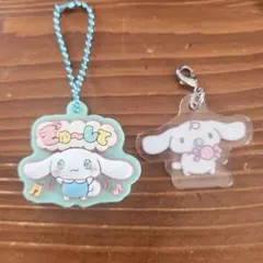 シナモロール ぷっくりラバマスグミ／みるくアクリルチャーム　中古品 ZK5593