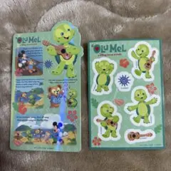 香港ディズニーランド コレクタブルカード ステッカー オルメル セット