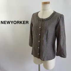 ⭐️NEWYORKER レディース トップス ストライプ 七分袖 シャツ⭐️