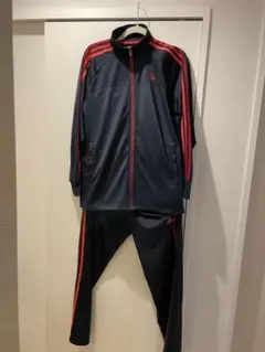 ネイビー/レッド ジャージ上下セット