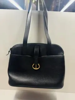 美品 Christian Dior ロゴ 金具 レザー 本革 トートバッグ
