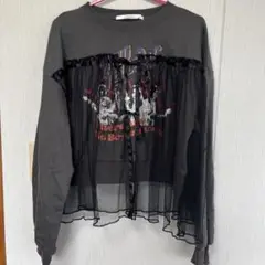 グレー 長袖トップス Lサイズ