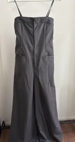 グレー サロペット ワイドパンツのサムネイル